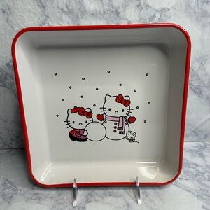 Hello Kitty Snowman 9" Ceramic Baking Dish